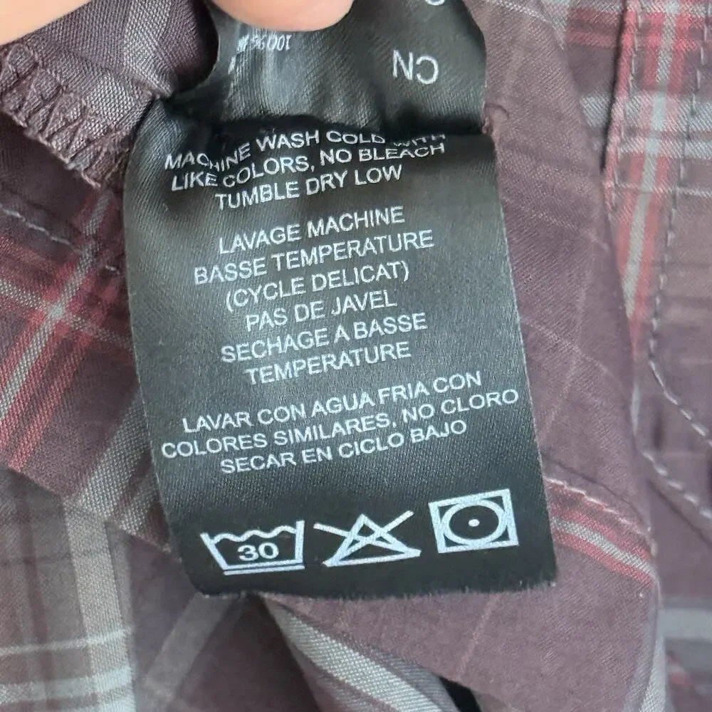 Kuhl Shirt Mens Large Plaid Brown Eluxur Button Up Short Sleeve Outdoor Hiking - Picture 7 of 13